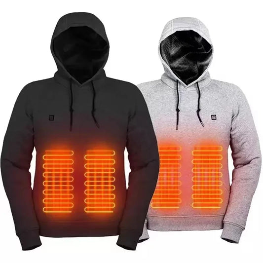 USB Heating Coral Fleece Hoodie